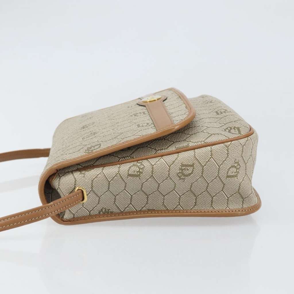 Christian Dior Vintage Honeycomb Shoulder Bag Beige Good condition - Model View