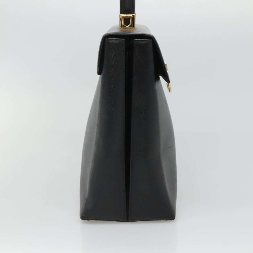 Salvatore Ferragamo Gancini Convertible Top Handle Bag Black Leather Good condition - Inside View