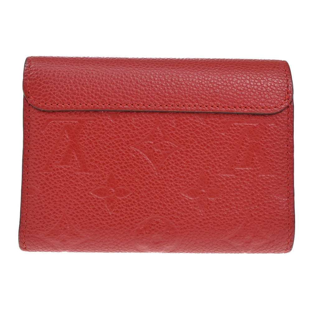 Louis Vuitton Pont Neuf Wallet Red Leather Good condition - Back View