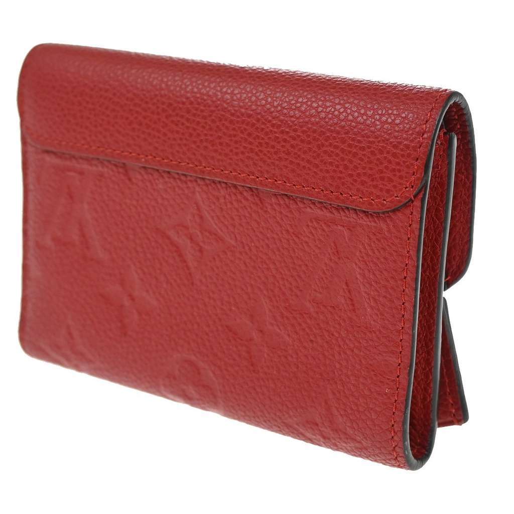 Louis Vuitton Pont Neuf Wallet Red Leather Good condition - Model View