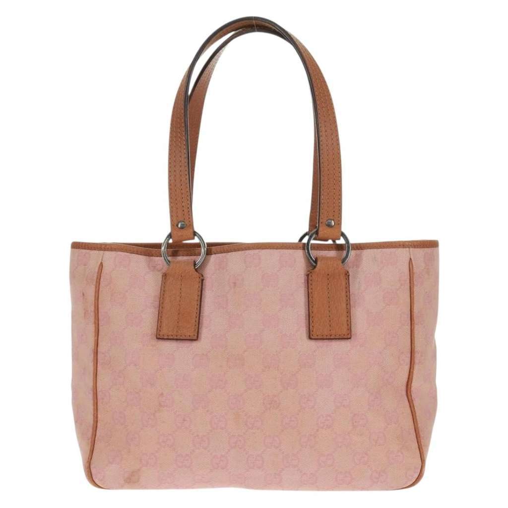 Gucci Vintage Open Tote Pink Canvas Good condition - Back View
