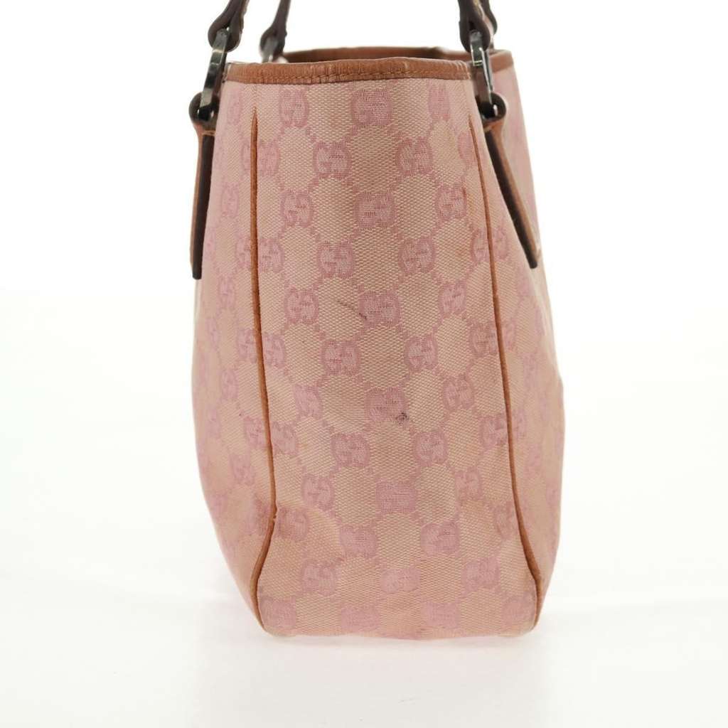 Gucci Vintage Open Tote Pink Canvas Good condition - Model View