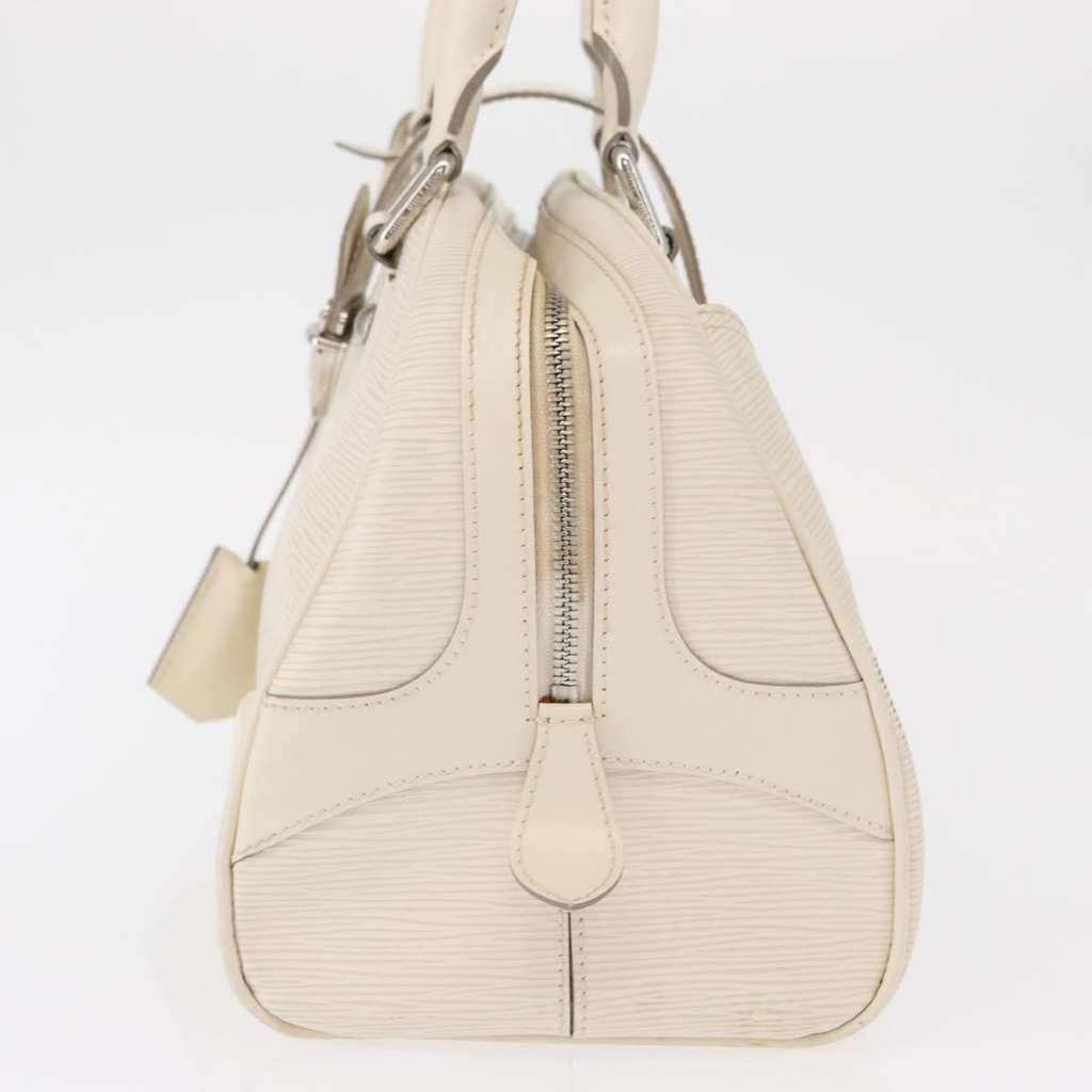 Louis Vuitton Montaigne Bowling Bag White Leather Fair condition - Inside View