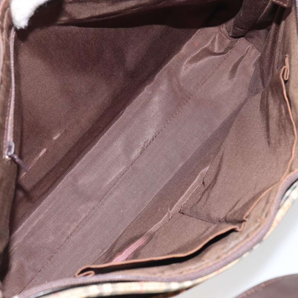 Burberry Nova Check Tote Beige Canvas Fair condition - Box View