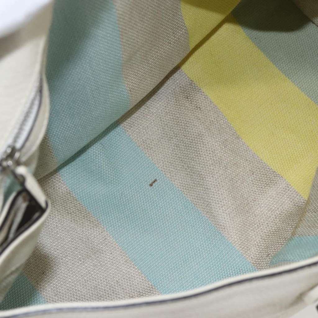 Gucci Bamboo Daily Top Handle Bag White Leather Good condition - Box View