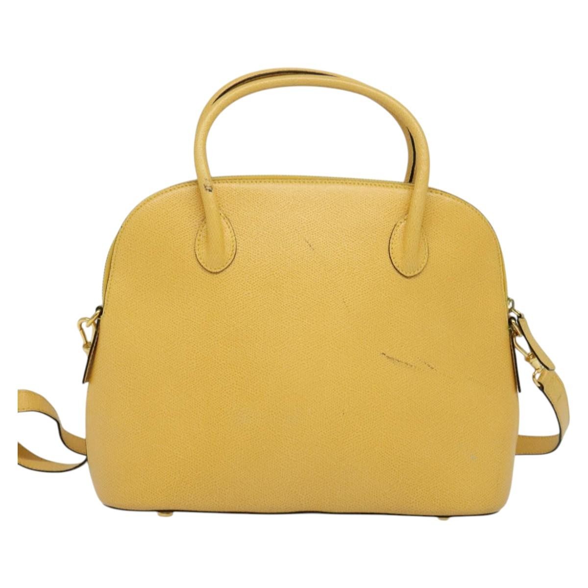 Celine Handbag Yellow Leather Good condition - Back View