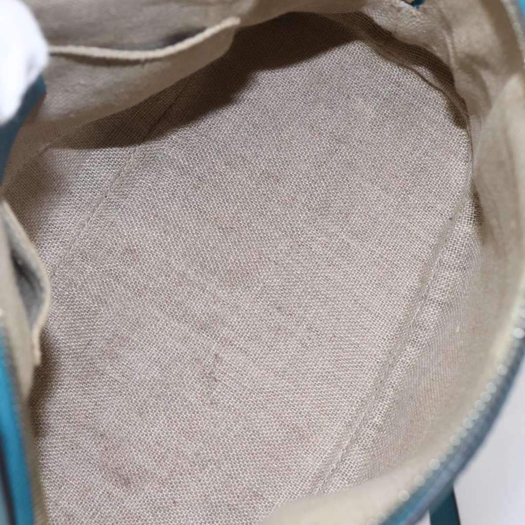 Gucci Convertible Dome Satchel Turquoise Leather Good condition - Box View