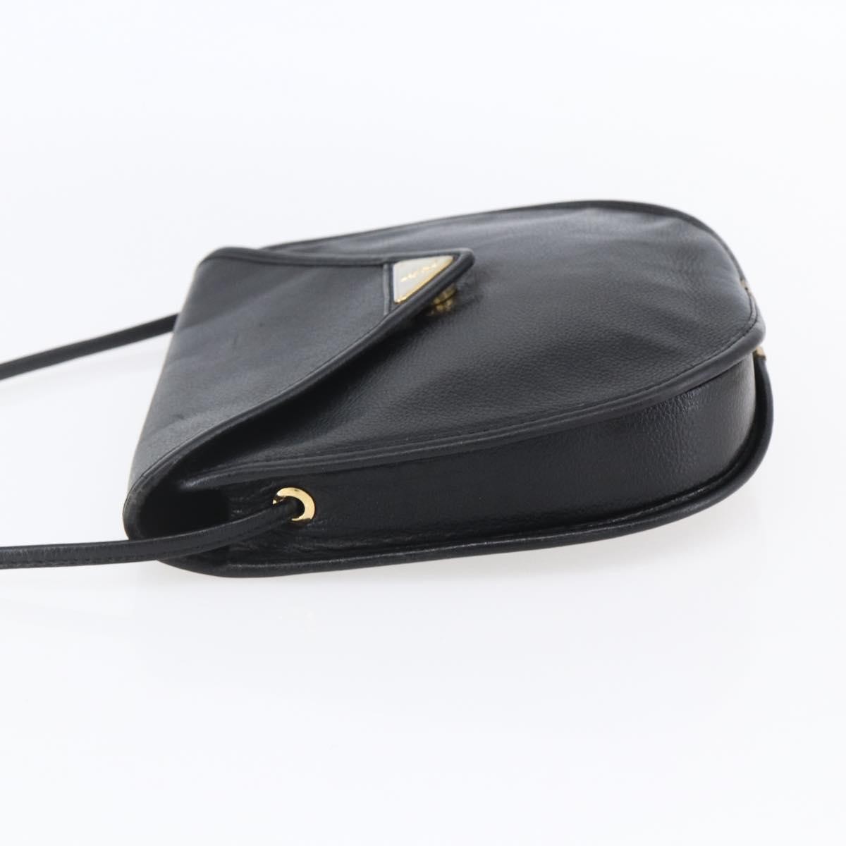 Saint Laurent Vintage Shoulder Bag Black Leather Good condition - Inside View