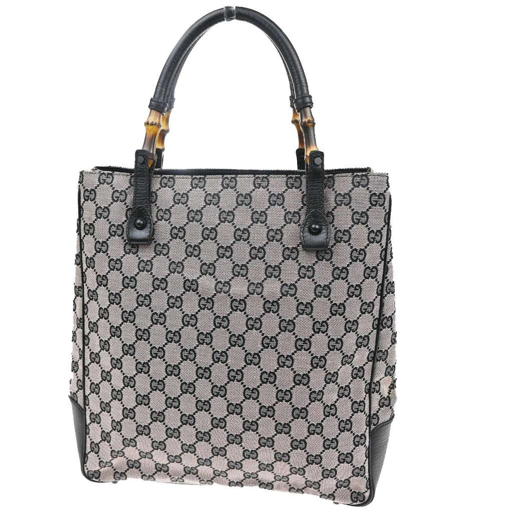 Gucci Bamboo tote bag Pink Canvas Good condition - Back View