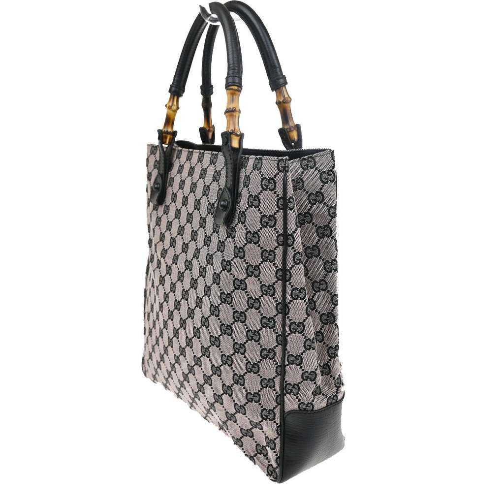 Gucci Bamboo tote bag Pink Canvas Good condition - Inside View