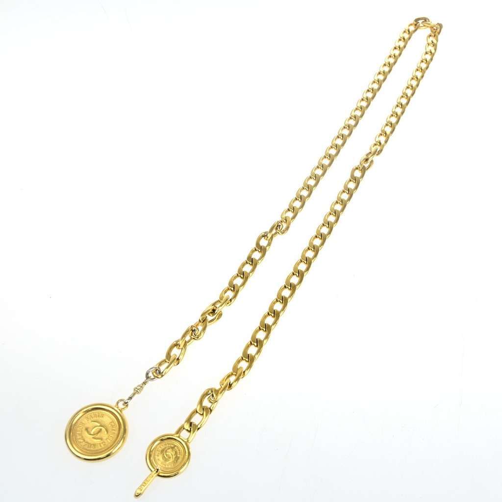 Chanel Vintage Medallion Chain Belt Gold Good condition - Inside View
