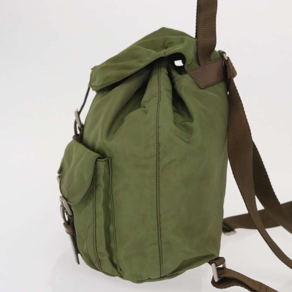 Prada Double Front Pocket Backpack Green Fair condition - Inside View