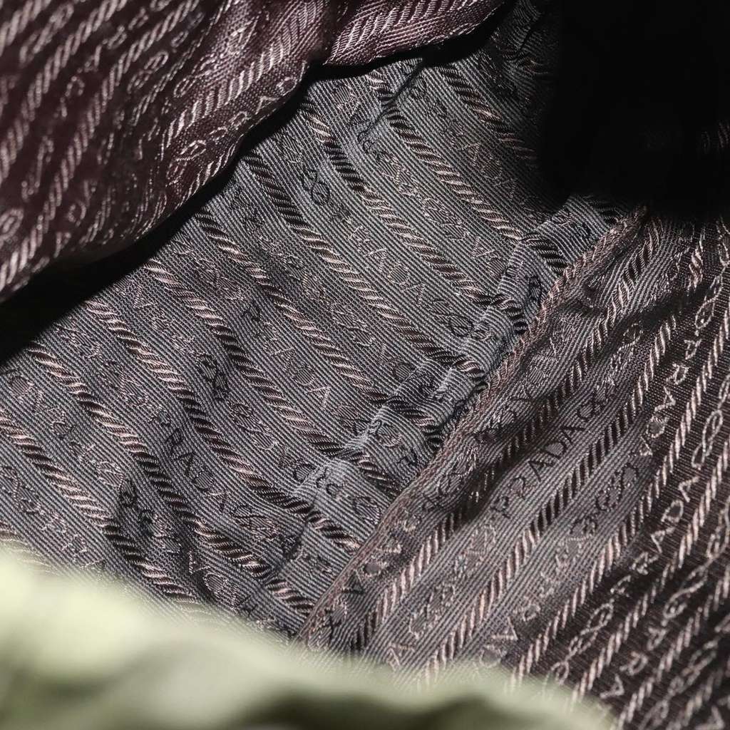 Prada Double Front Pocket Backpack Green Fair condition - Box View