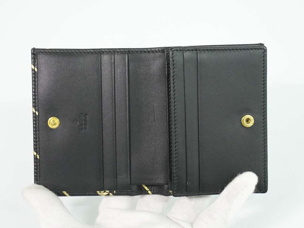 Gucci GG Marmont Wallet Black Leather Good condition - Model View