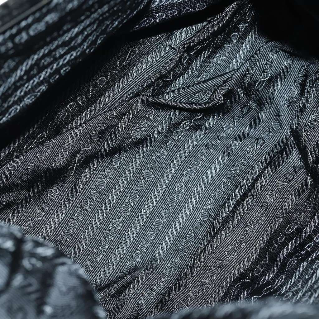 Prada Double Pocket Shoulder Bag Black Good condition - Box View