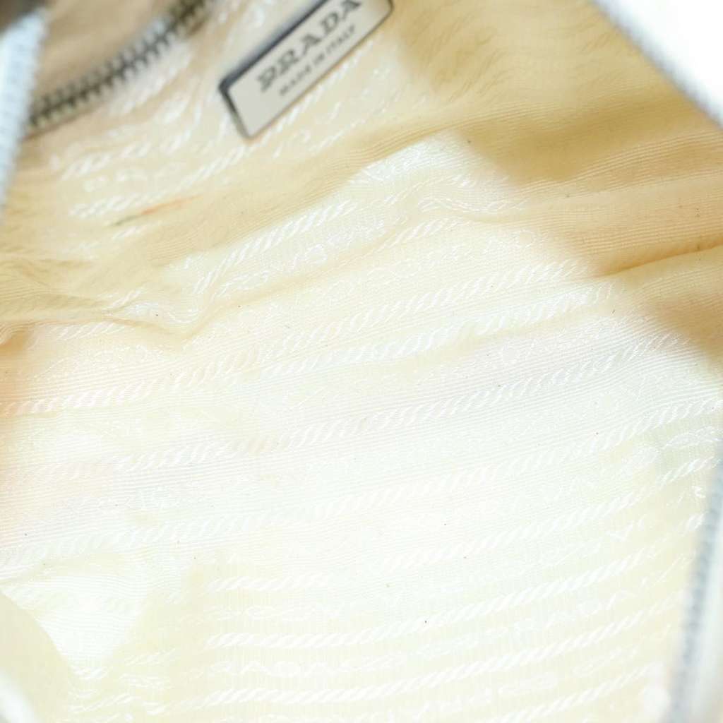 Prada Vintage Zip Handbag Ecru Good condition - Box View