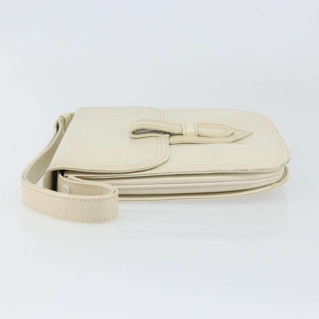 Saint Laurent Vintage Shoulder Bag White Leather Good condition - Model View