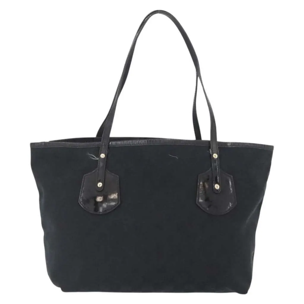 Gucci Jolie Web Tote Black Canvas Fair - Back View