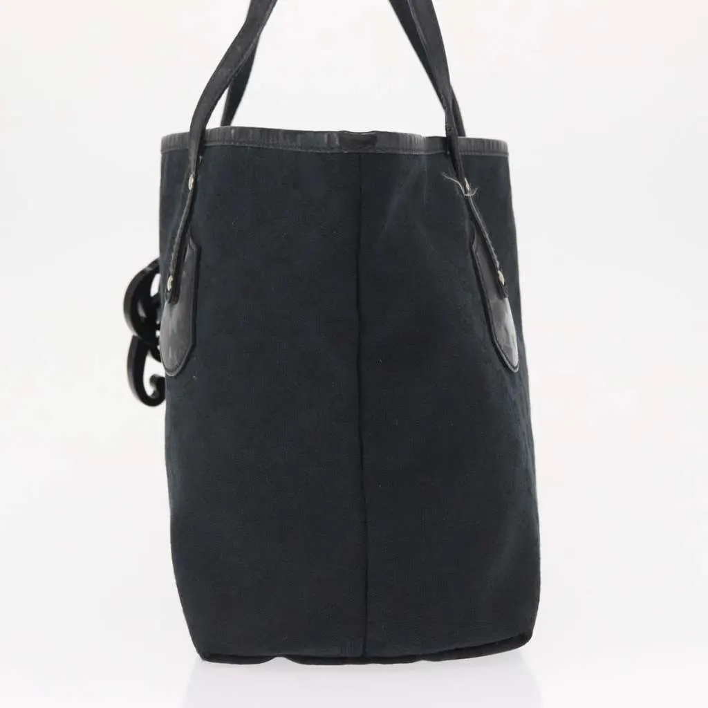 Gucci Jolie Web Tote Black Canvas Fair - Inside View