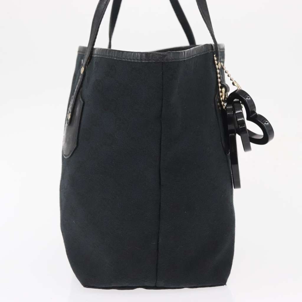 Gucci Jolie Web Tote Black Canvas Fair condition - Model View