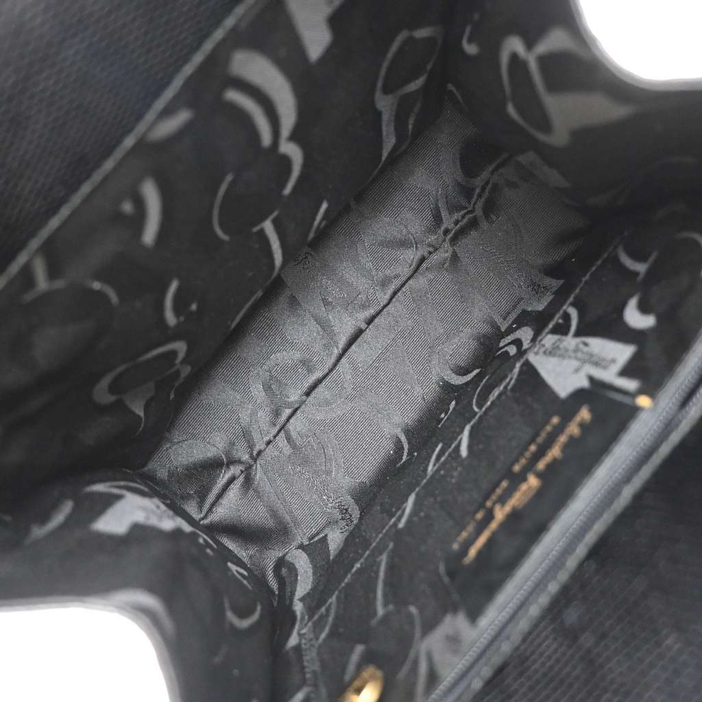 Salvatore Ferragamo Convertible Vara Bow Tote Black Leather Good condition - Box View