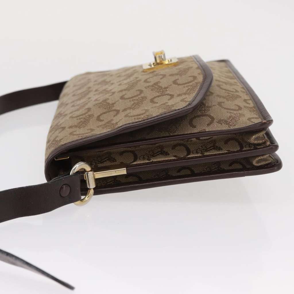 Celine C Sulky Shoulder bag Beige Canvas Good condition - Model View