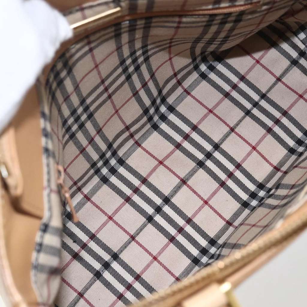 Burberry Vintage Handbag Beige Leather Good condition - Box View