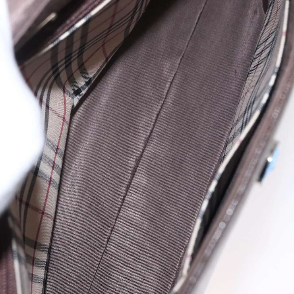 Burberry Vintage Handbag Brown Leather Good condition - Box View