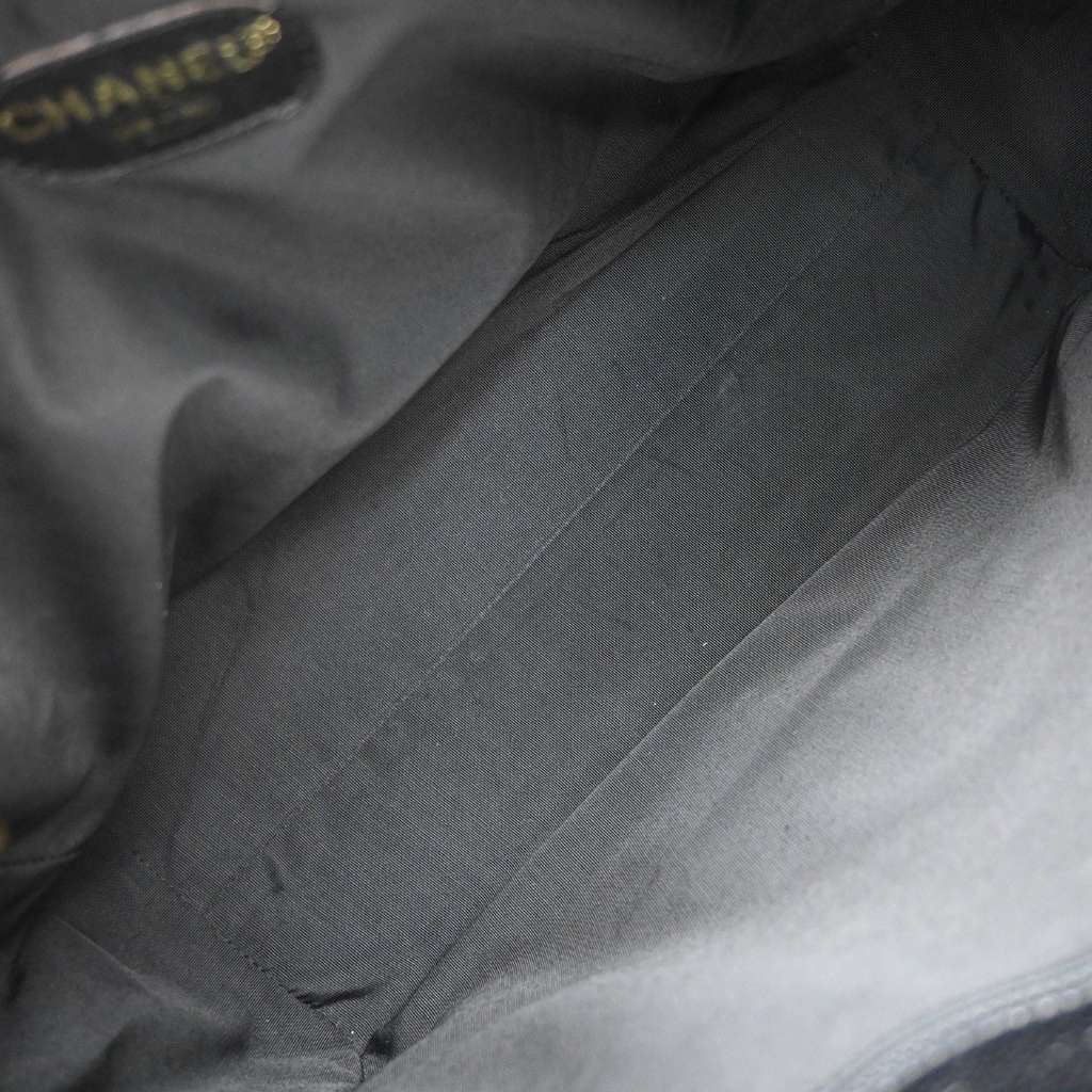 Chanel Vintage Timeless Zip Tote Black Leather Good condition - Box View