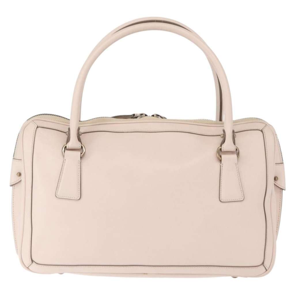 Salvatore Ferragamo Gancini handbag Pink Leather Good condition - Back View