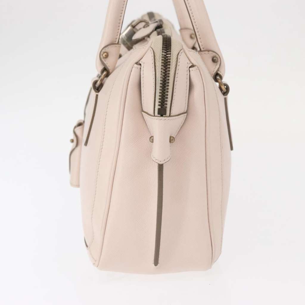 Salvatore Ferragamo Gancini handbag Pink Leather Good condition - Inside View