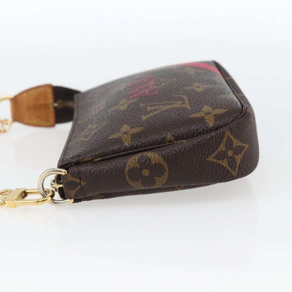 Louis Vuitton Mini pochette accessoires Brown Canvas Good condition - Inside View