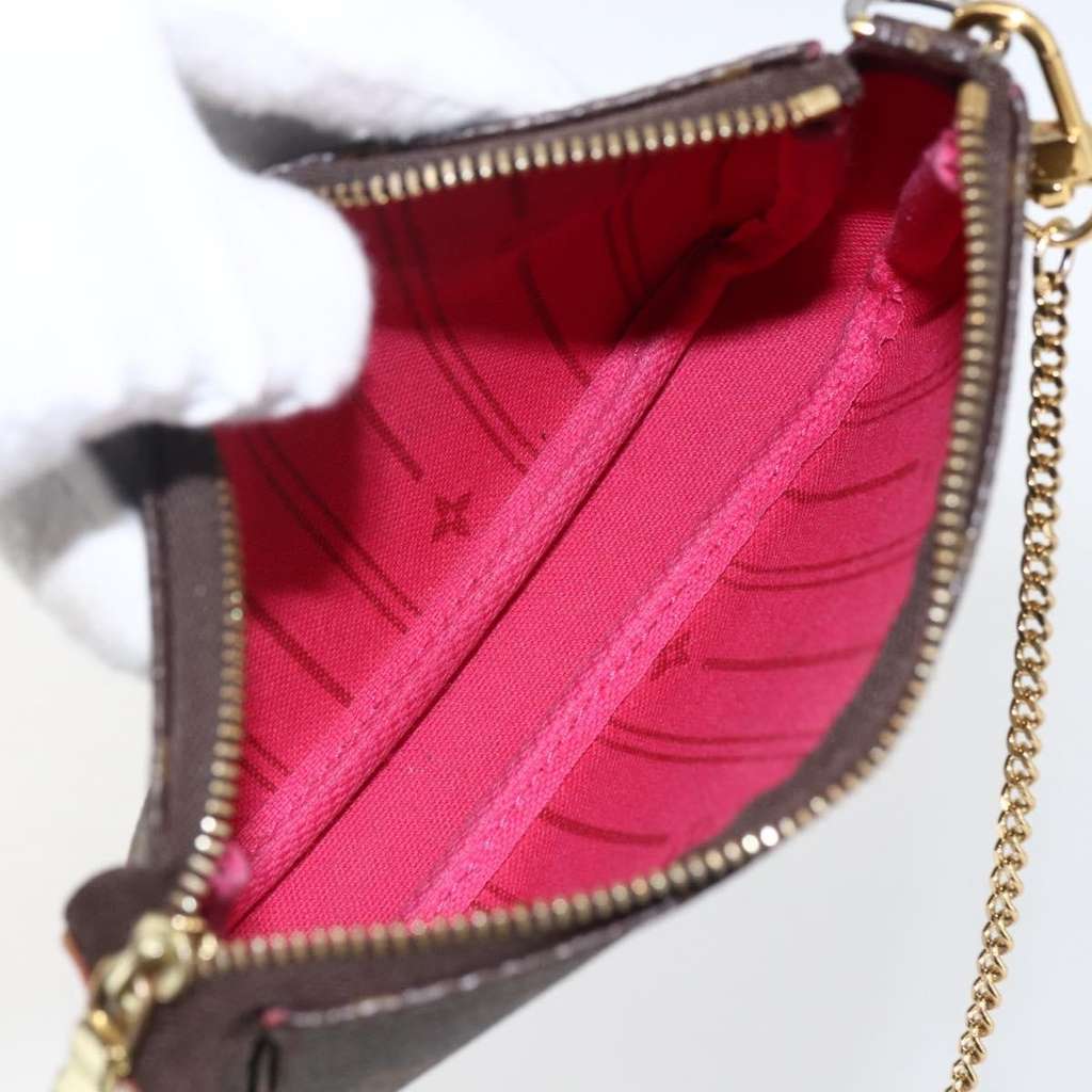 Louis Vuitton Mini pochette accessoires Brown Canvas Good condition - Box View