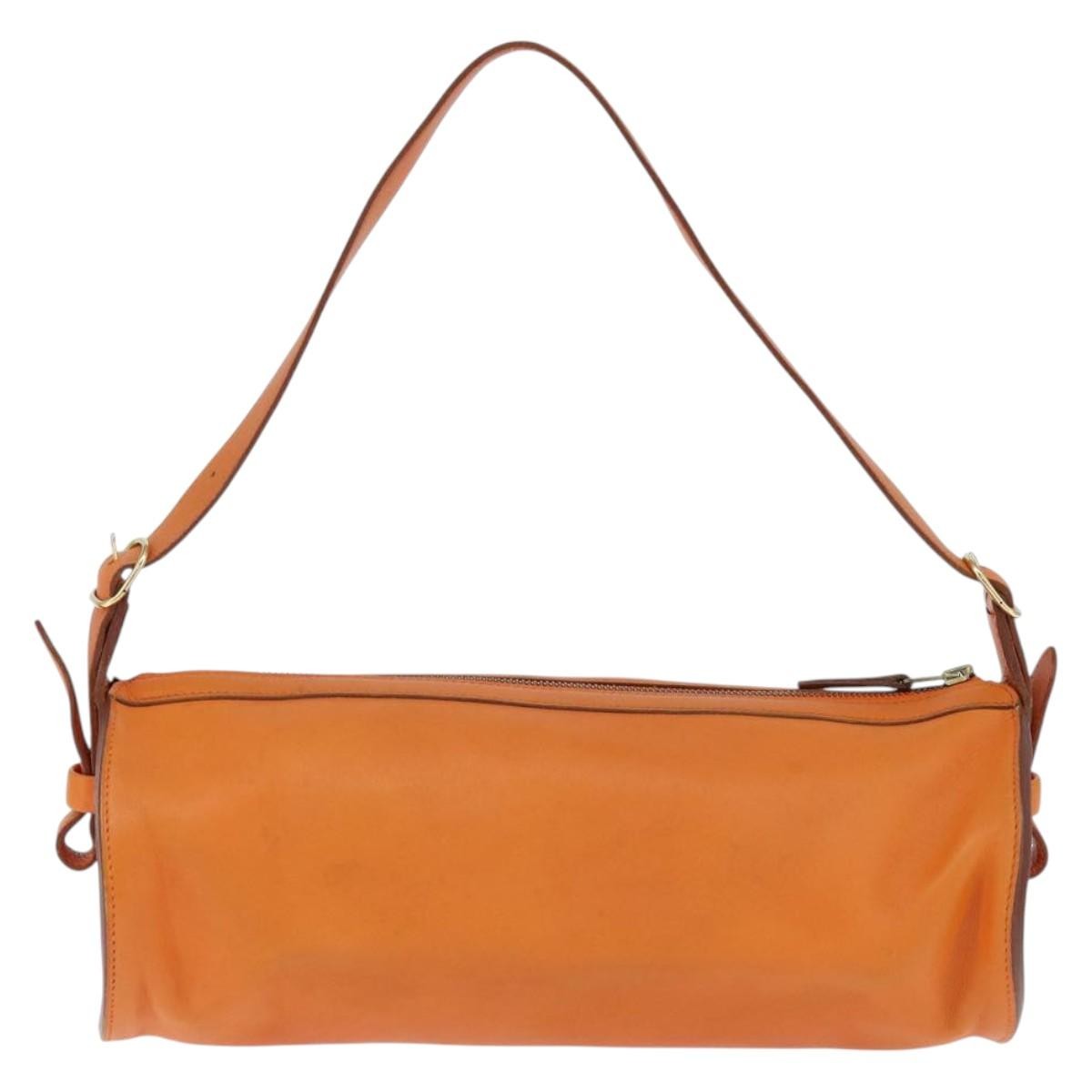 Hermès Sac Doremi Bag Orange Leather Good condition - Back View