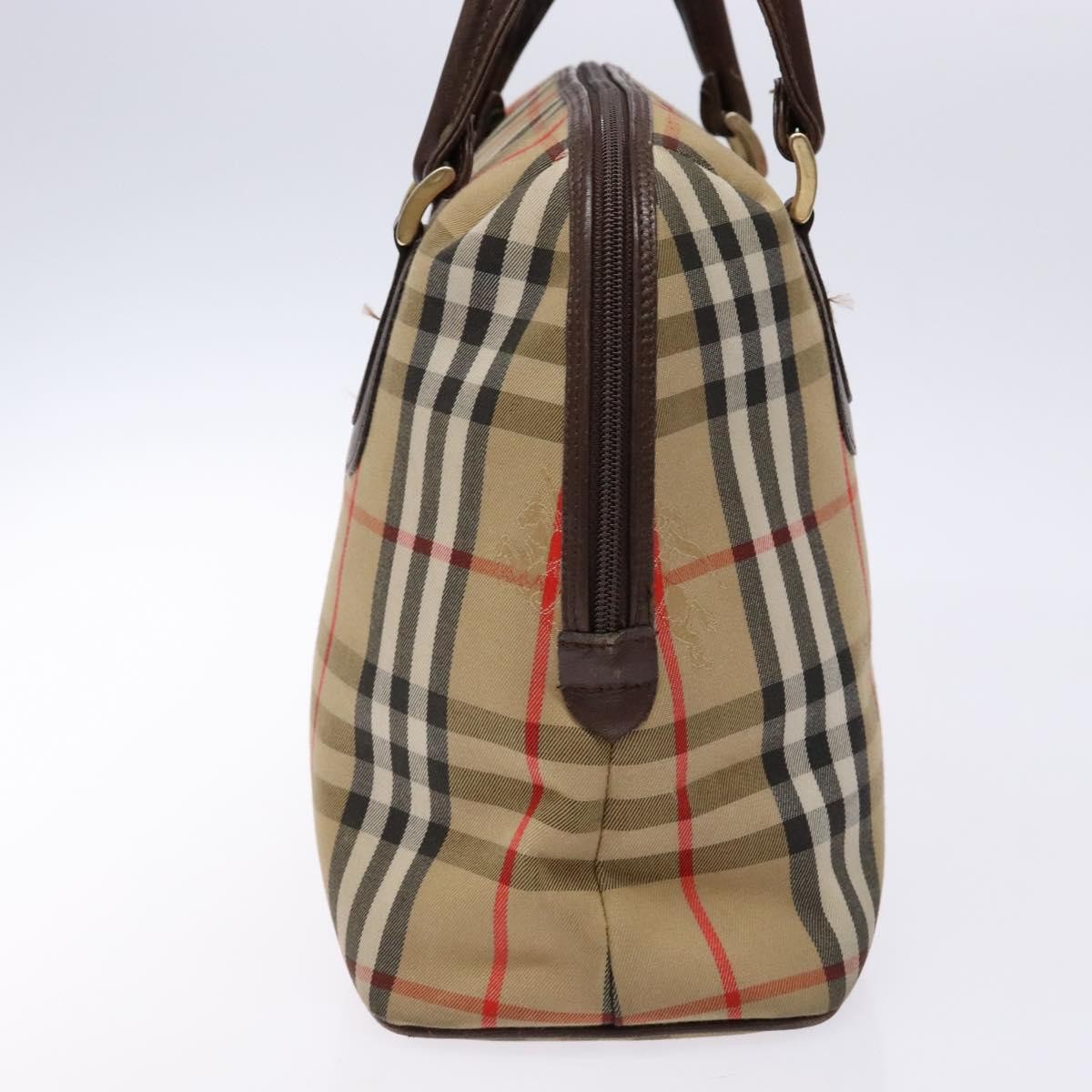 Burberry Nova Check Handbag Beige Canvas Good condition - Model View