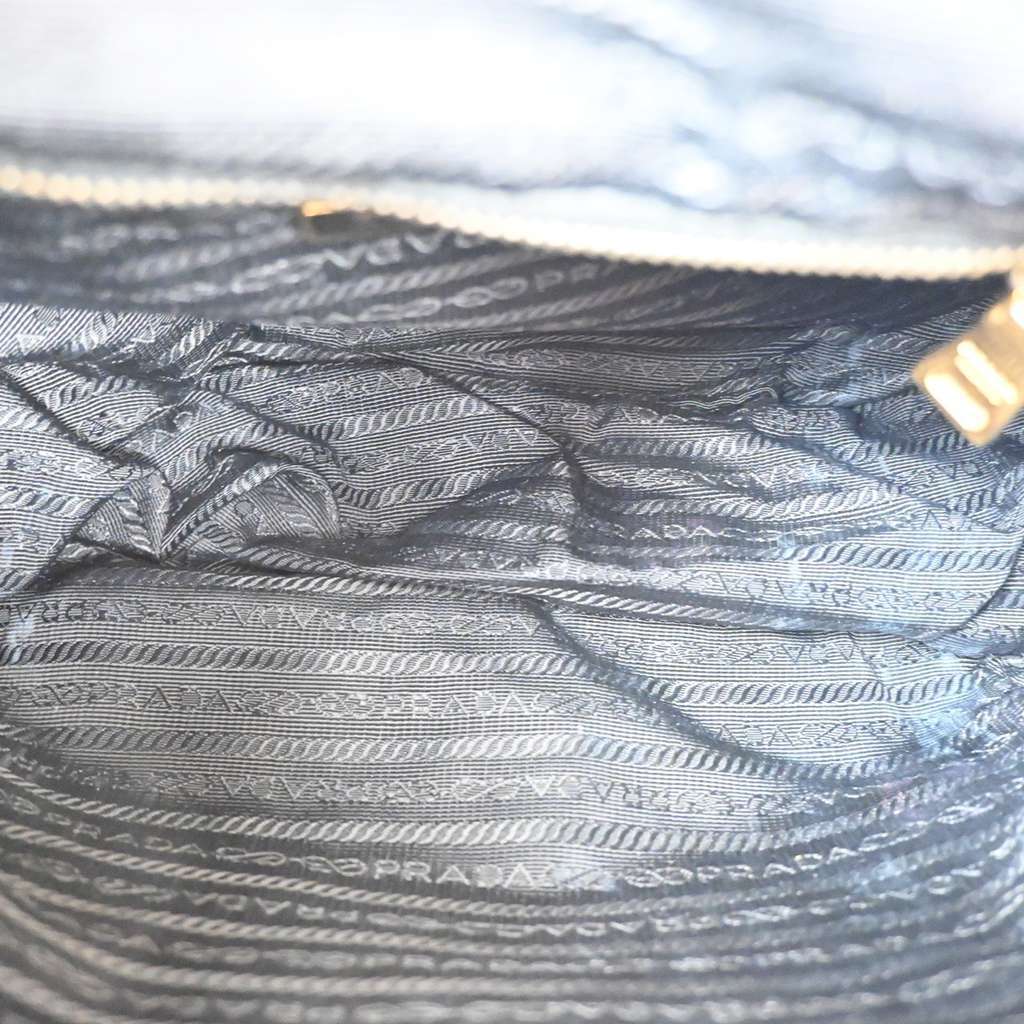 Prada Buckle Messenger Bag Black Good condition - Box View