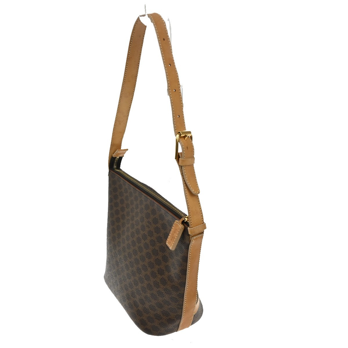 Celine Macadam Shoulder Bag Brown Canvas Good condition - Model View