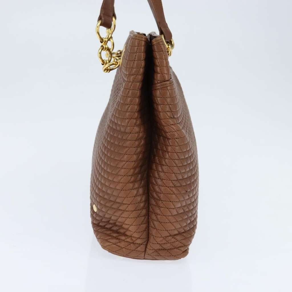 Bally Vintage Tote Bag Brown Leather Good condition - Model View