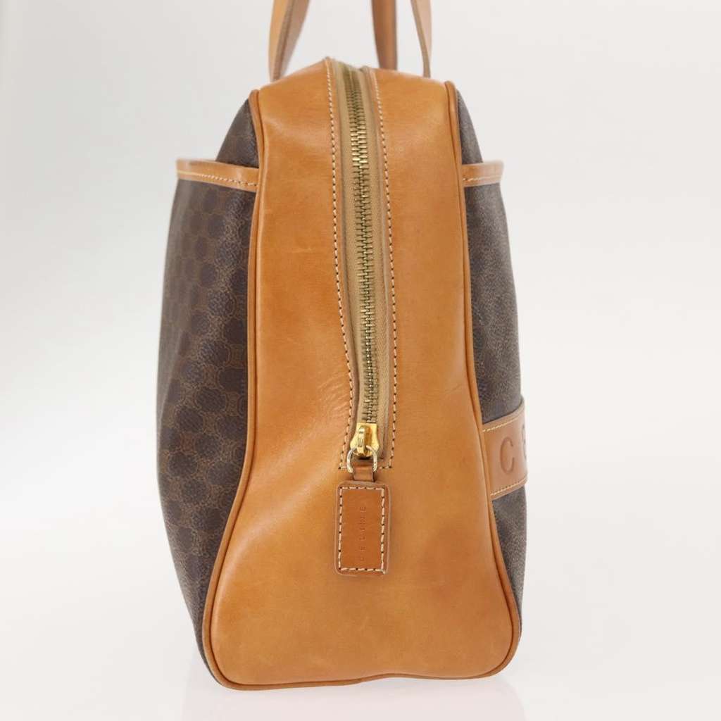 Celine Vintage Macadam Handbag Brown Canvas Good condition - Model View