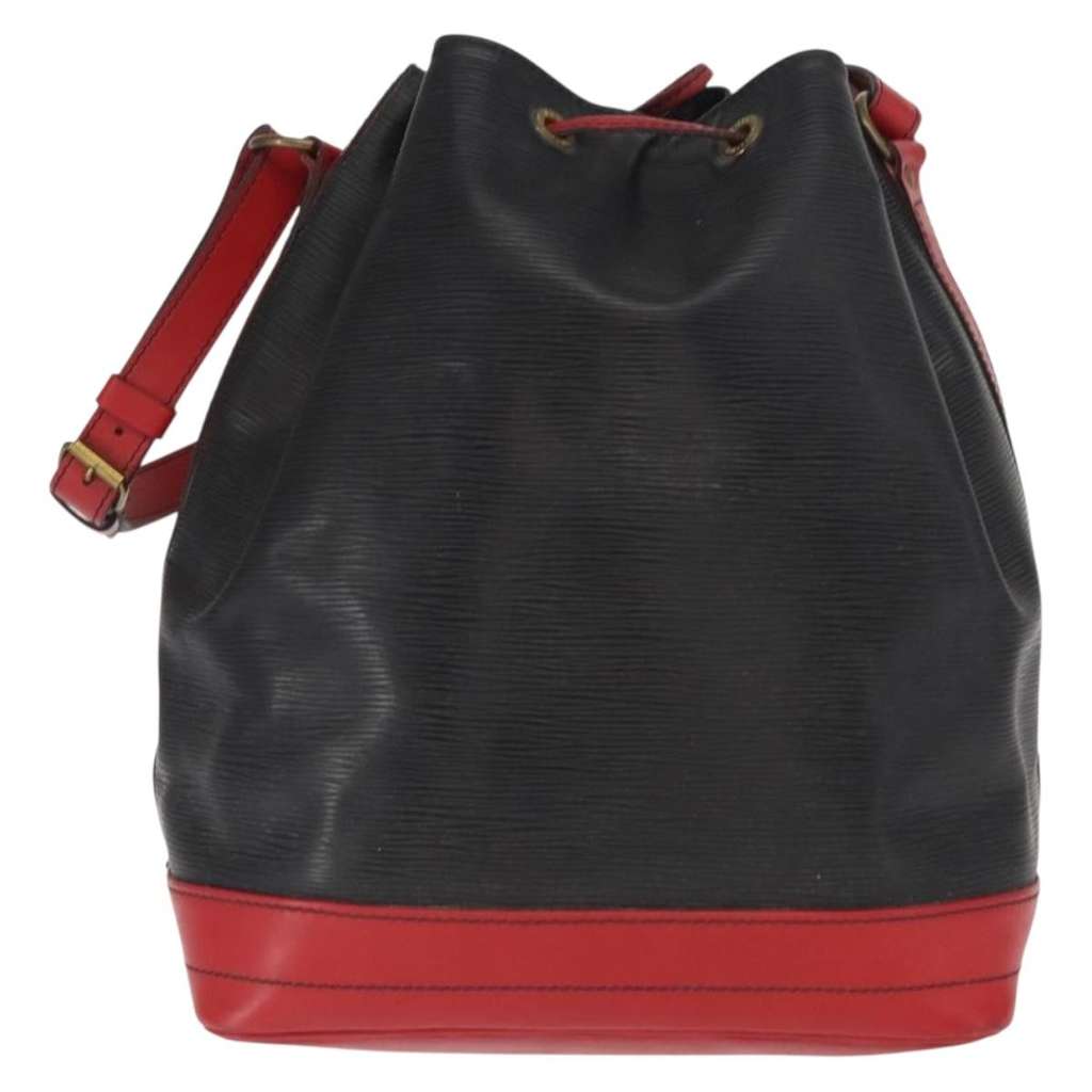 Louis Vuitton Bicolor Petit Noe Handbag Black Leather Fair condition - Back View