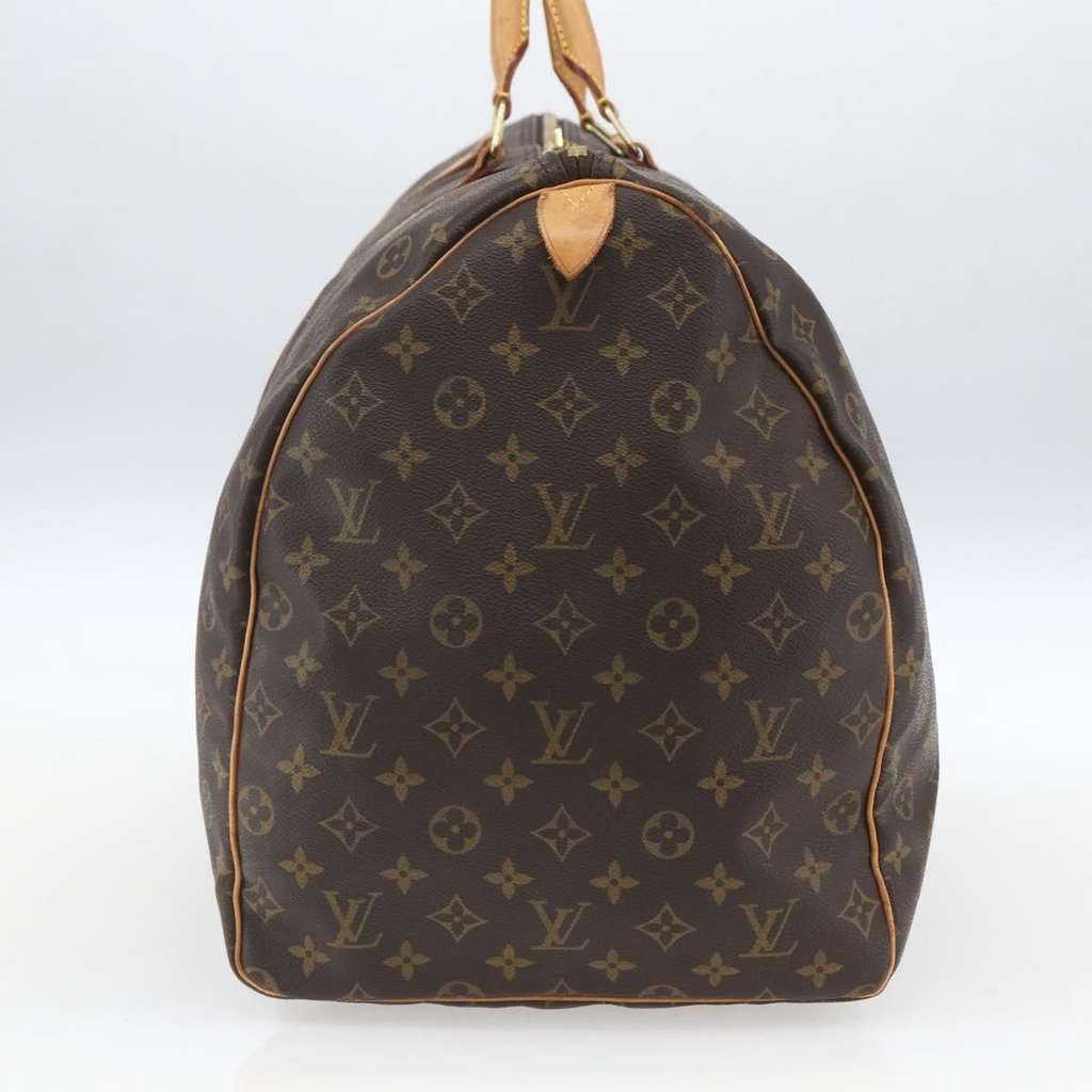 Louis Vuitton Keepall Bag Brown Canvas Fair condition - Model View