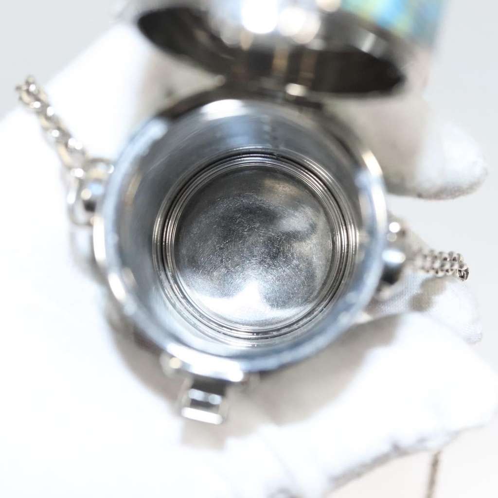 Louis Vuitton Lipstick Case on Chain Blue Canvas Very good condition - Box View