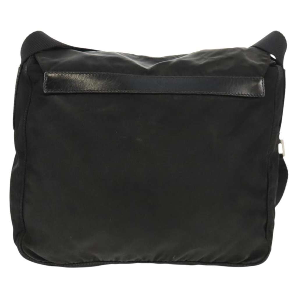 Prada Buckle Messenger Bag Black Fair condition - Back View