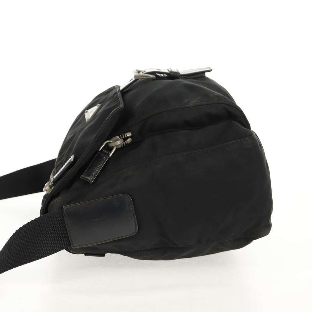 Prada Buckle Messenger Bag Black Fair condition - Inside View