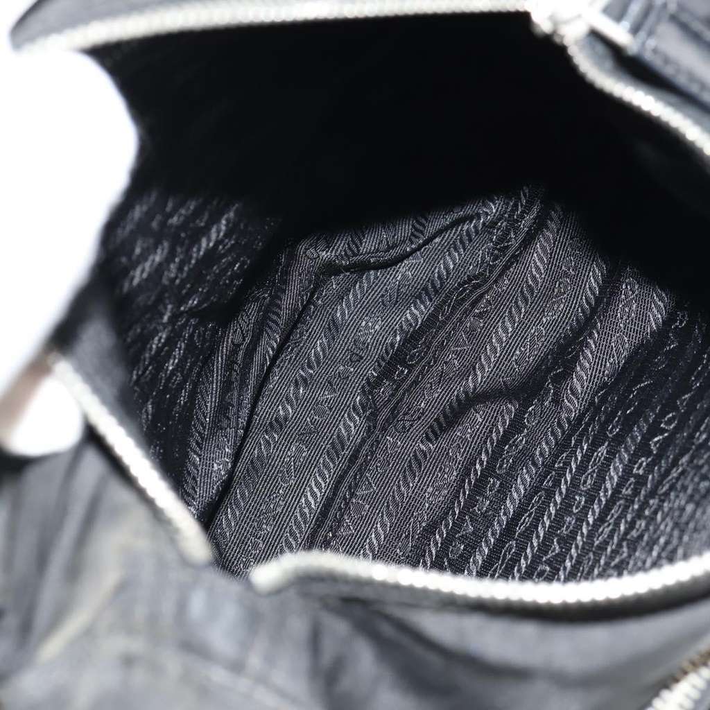 Prada Buckle Messenger Bag Black Fair condition - Box View