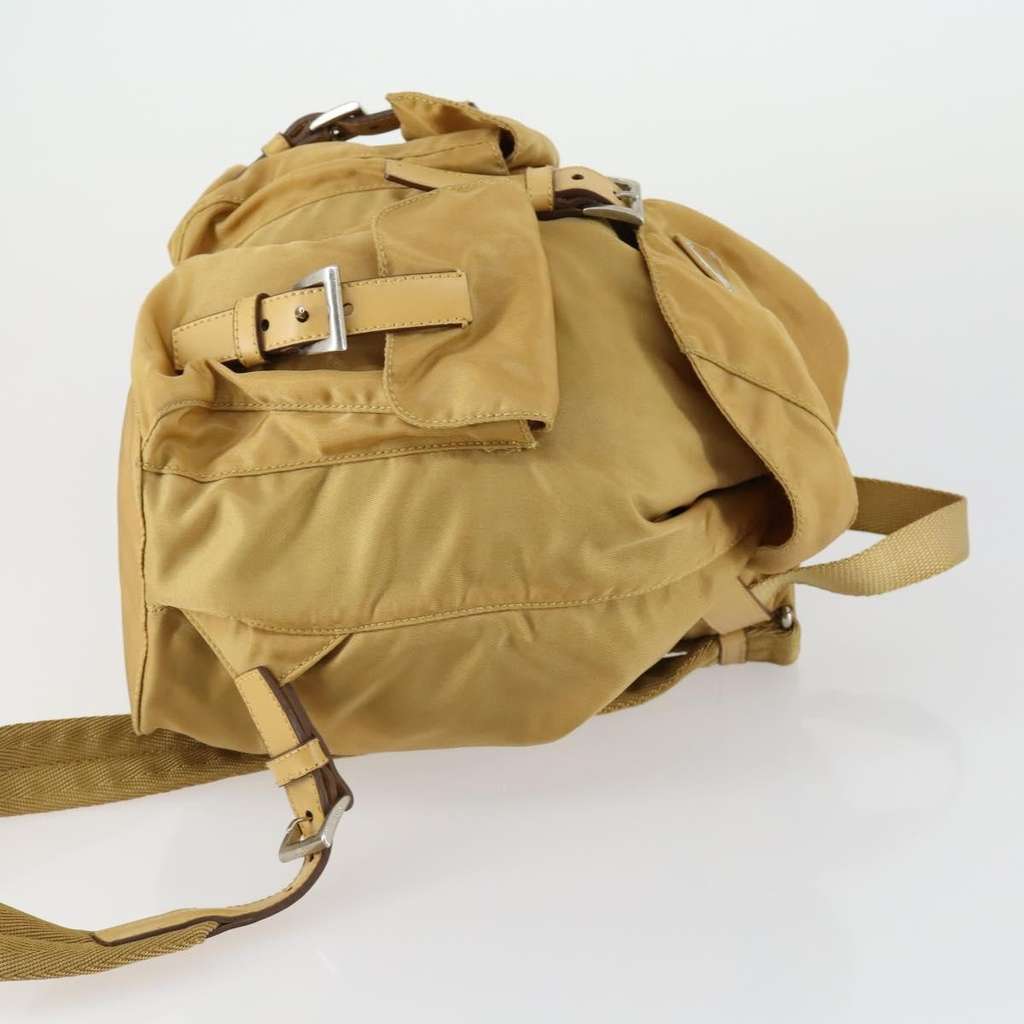 Prada Double Front Pocket Backpack Beige Good condition - Inside View