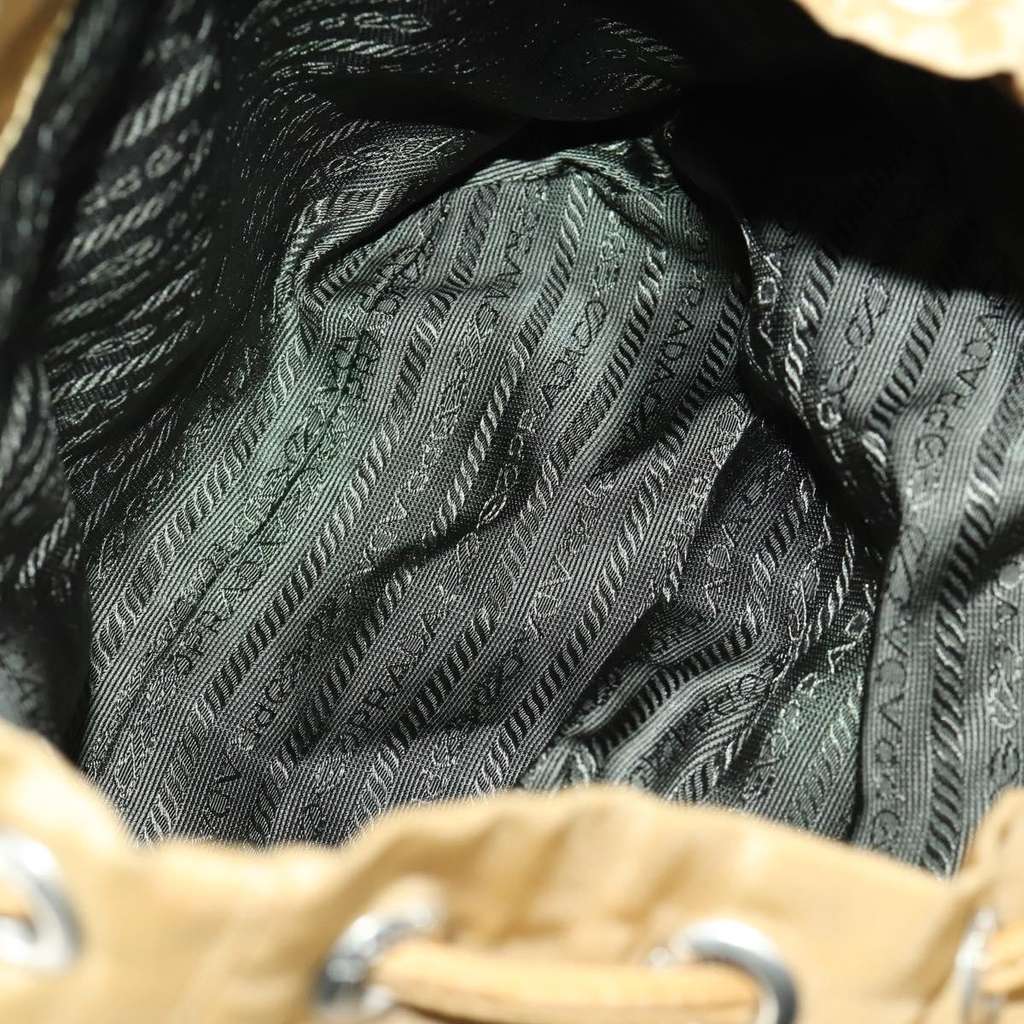 Prada Double Front Pocket Backpack Beige Good condition - Box View