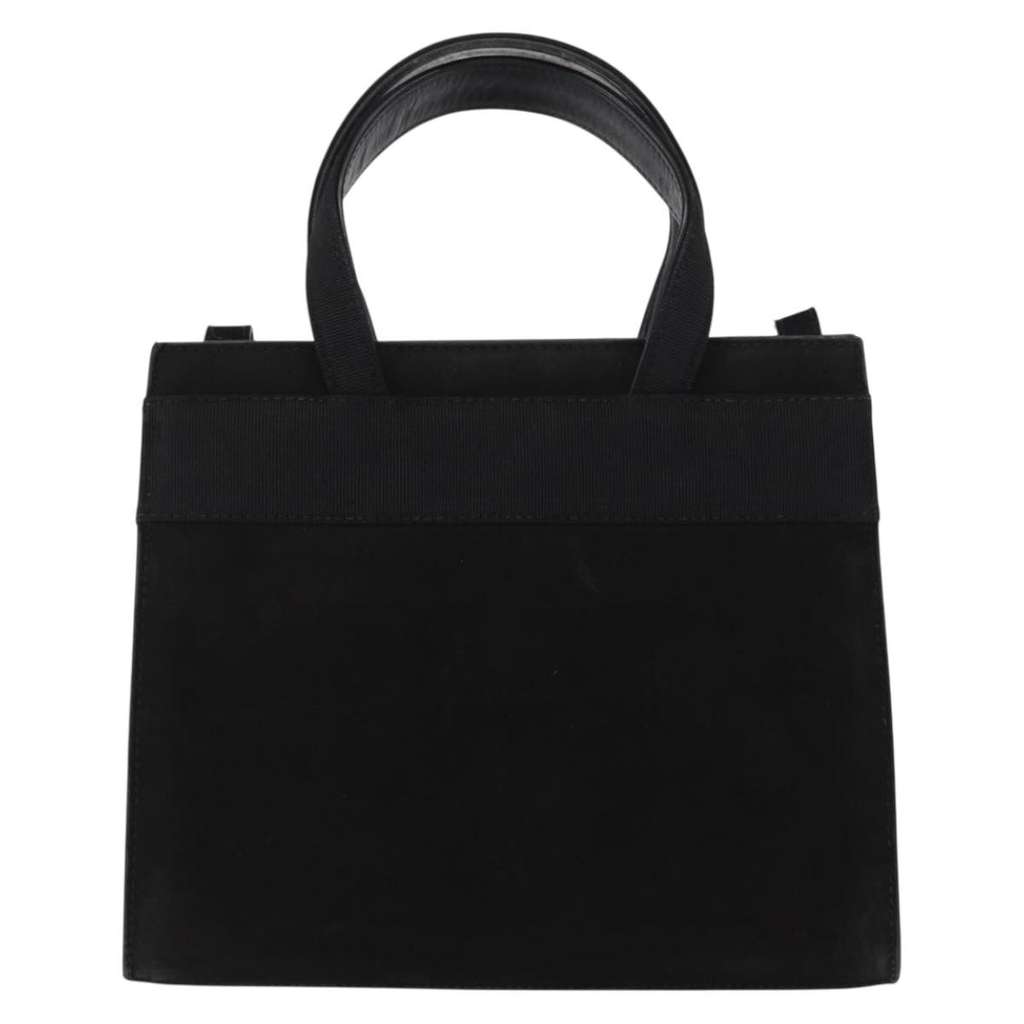 Salvatore Ferragamo Convertible Vara Bow Tote Black Suede Good condition - Back View
