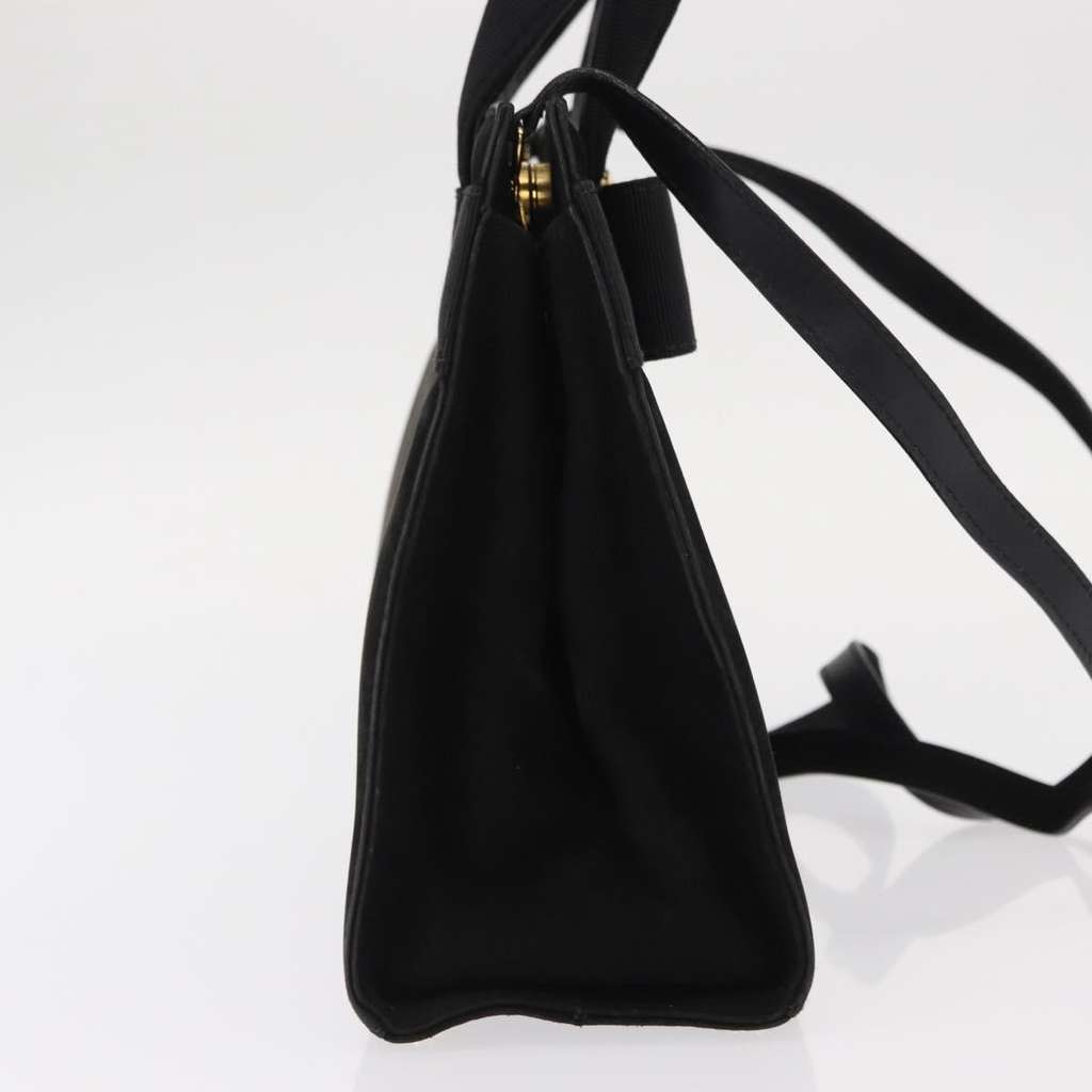 Salvatore Ferragamo Convertible Vara Bow Tote Black Suede Good condition - Model View