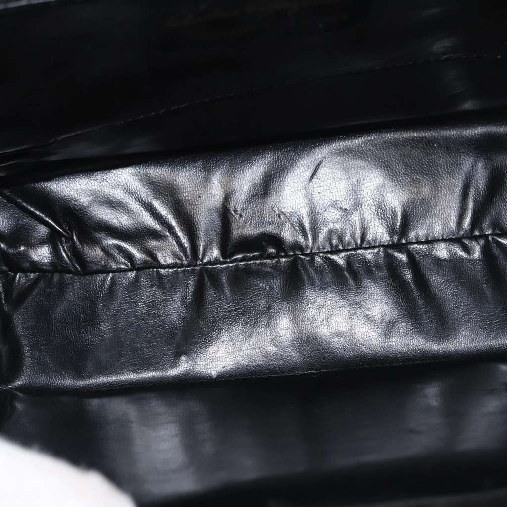 Salvatore Ferragamo Convertible Vara Bow Tote Black Suede Good condition - Box View